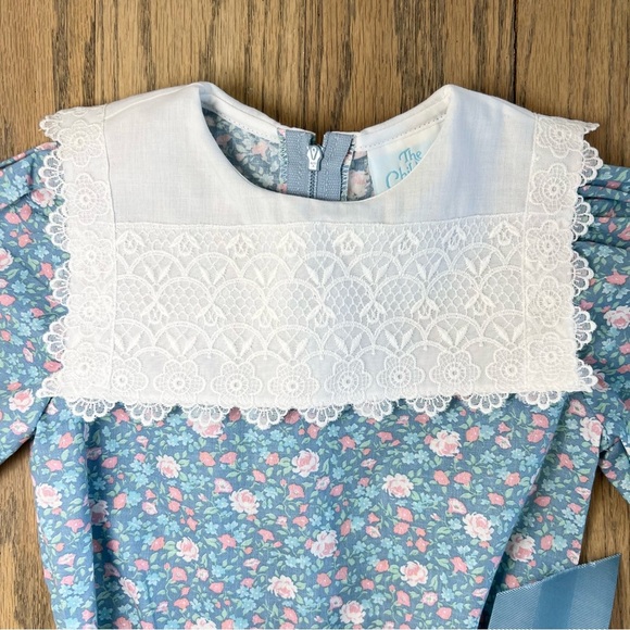 The Children’s Hour by Jan Brigg’s Vintage Blue Ditsy Floral Dress Size 4T - Picture 2 of 15